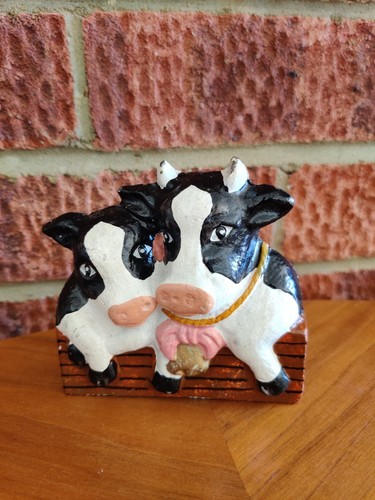 Heavy vintage cast iron cow
