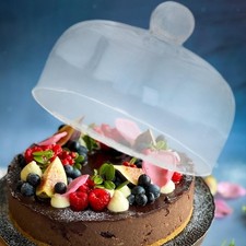 Glass cake stand cover, pastry