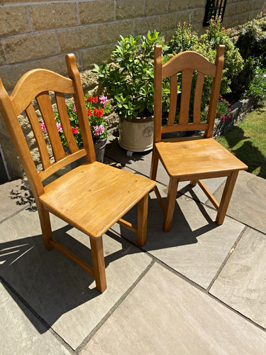 Set wooden dining - of, 2