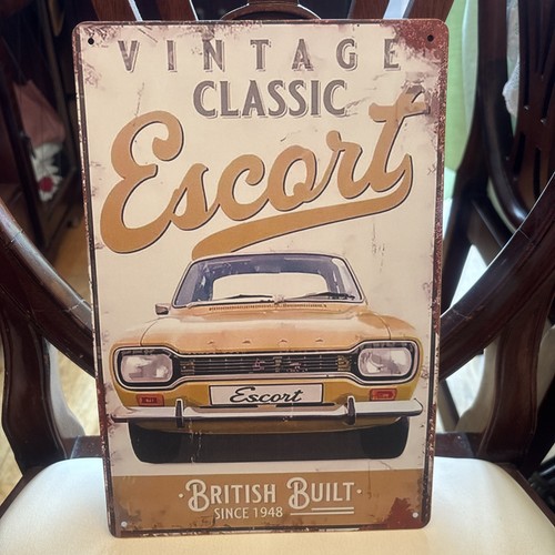 Retro metal plaque - retro,