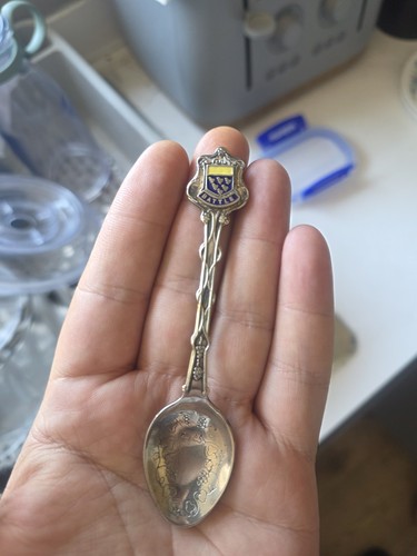 Vintage tea spoon marked - vintage,