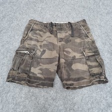 Abercrombie & Fitch Cargo Shorts Mens 36 Camo Combat Field Military Utility Army