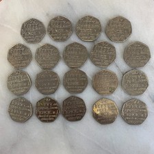 50p Coins 2005 Samuel Johnson's Dictionary Circulated  (x19)