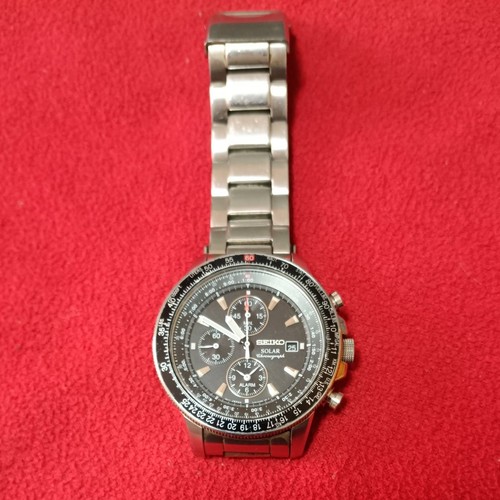 Seiko solar chronograph - seiko,