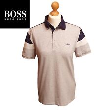 NEW Hugo Boss Polo Shirt Boys Size 16yrs Grey Slim Fit Hugo Boss Logo New no Tag