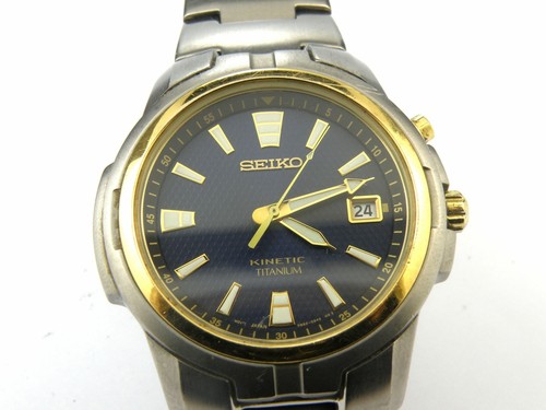 Mens seiko kinetic titanium - seiko,