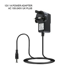 AC/DC 12V 1A 1000mA 100-240V AC 50/60Hz UK POWER SUPPLY ADAPTER CHARGER MAINS UK