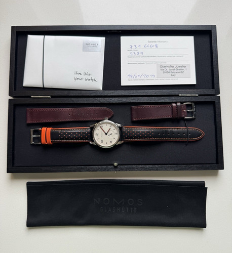 Nomos glashütte club 731 - glashütte, 38mm