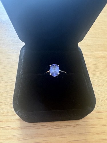 Aaa tanzanite 18k white - white, gold