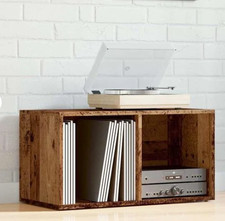 Old Wood Vinyl Record Storage