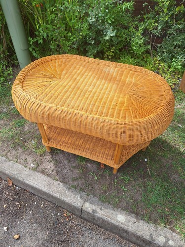 Vintage wicker cane bamboo - vintage,