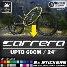 2x CARRERA Bike Frame Vinyl
