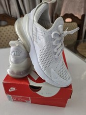 NIKE AIR MAX 270 GS WHITE SNEAKERS UK 4.5 EUR 35 WOMEN'S/JUNIOR