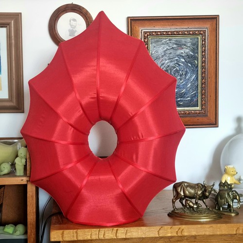 Large red silk vintage - large, thai