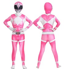 Power Rangers Cosplay Costume Jumpsuits Kid Boys Girls Party Fancy Dress Outfit◈