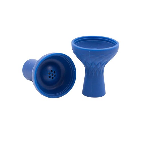 Blue silicone shisha - silicone, bowl