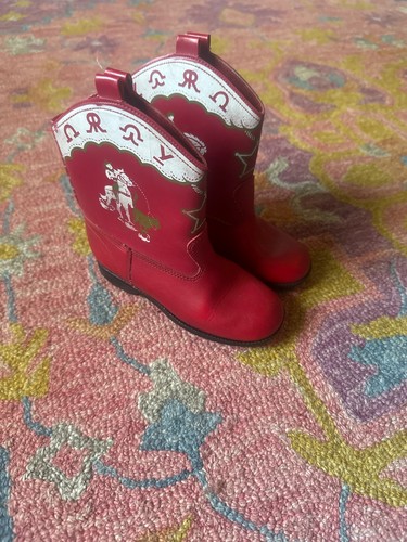 Children red leather - children’s,