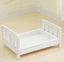 heresell Small Wooden Bed Photography Props for Newborn,Photo Studio Crib Props