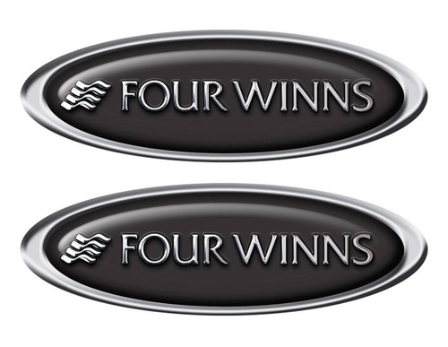 Four winns boat sticker set - four,