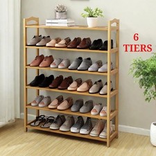 6 Tiers Bamboo Shoe Rack
