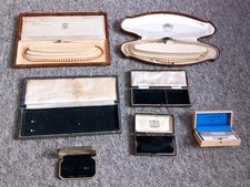 A Collection Of Vintage And Antique Jewellery Boxes, For Necklaces Etc. Joblot.