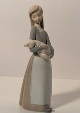 Lladro retired Girl Holding