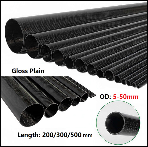 Carbon fibre tube - carbon,
