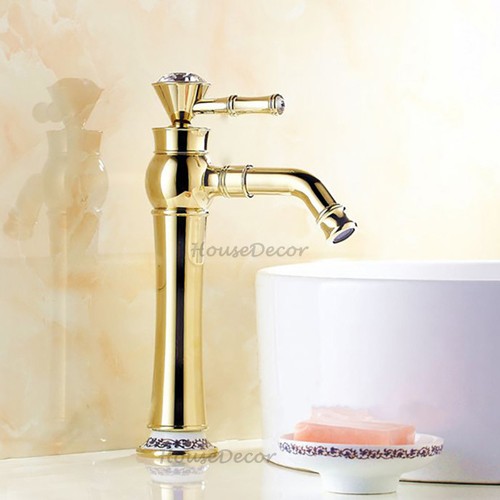 Gold tall basin - gold,