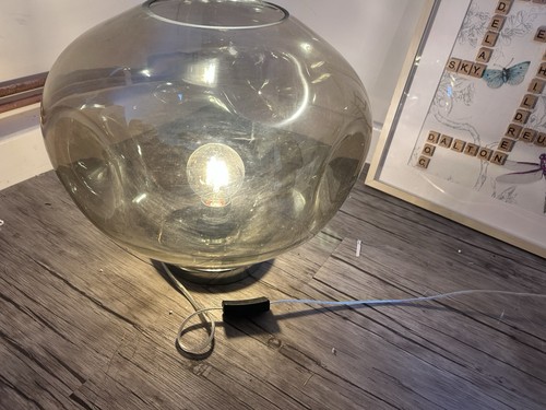 Large glass table lamp modern - large,