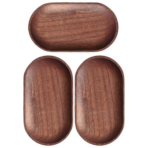 3pcs wood serving tray - 3pcs, dried