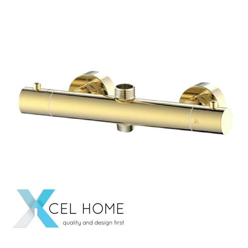 Ares brushed gold - gold, thermostatic