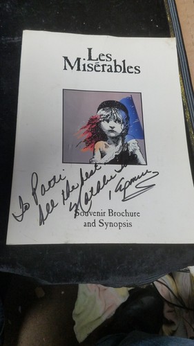 Signed les miserables souvenir - signed,