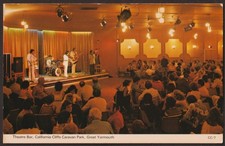 CALIFORNIA CLIFFS CARAVAN PARK, GT. YARMOUTH postcard Theatre Bar