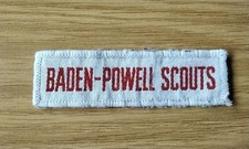 UK Scouts   Baden-Powell Scouts  Namestrip Badge