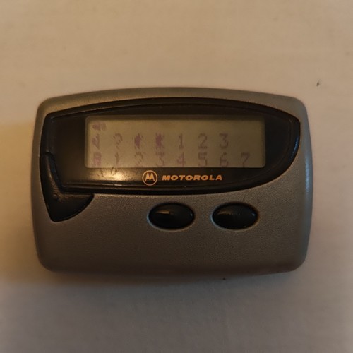Motorola silver pager - silver, (3)