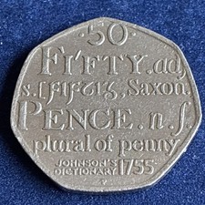 Johnsons Dictionary 50p  2005