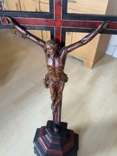 Large Antique Napoleonic Crucifix - 18th Century. Boxwood. Used.