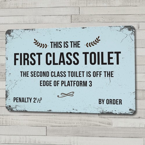 First class toilet vintage - first,