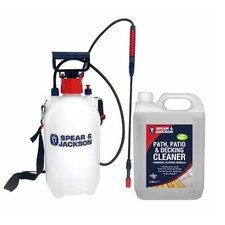 Patio Cleaner 5L  Concentrate with 5L Sprayer Path Decking by Spear & Jackson