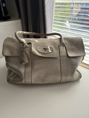 Mulberry large gold - large, metallic
