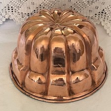 Antique Copper Jelly Mould Vintage Kitchenalia Blancmange