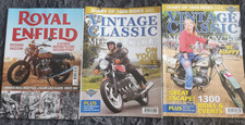 3 Vintage motorcycle books royal enfield vintage classics 2022 2023 motorbike