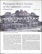 PORTUGUESE CHURCH BENCHES OF