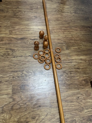 Wooden curtain pole rod - wooden,
