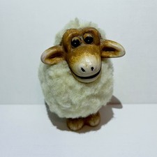 Vintage Wooden Sheep Ornament