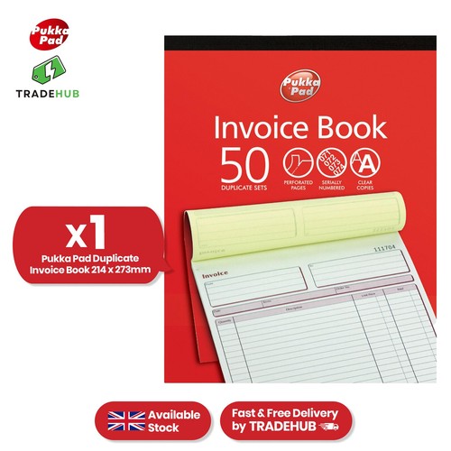 Duplicate invoice book card - duplicate,
