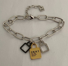 DKNY Trio Tone Plated Padlock