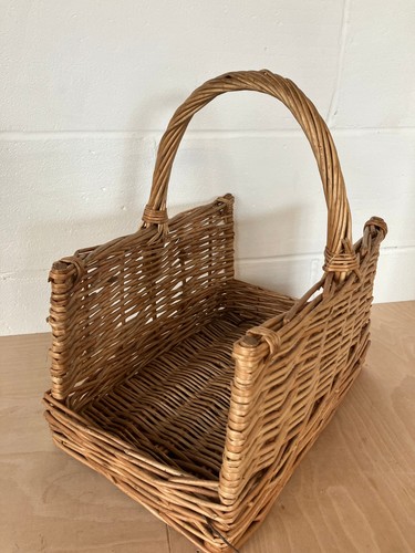 Natural woven wicker - natural, open