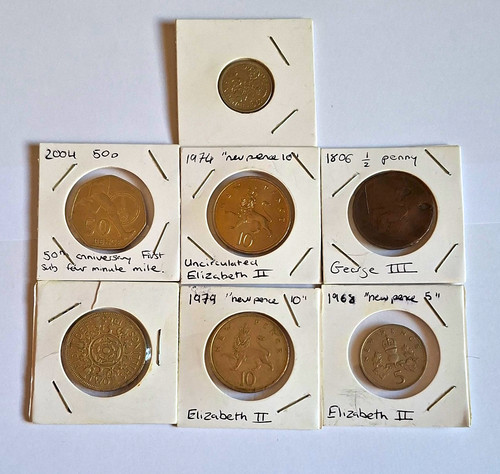 British coin lot predecimal - lot,