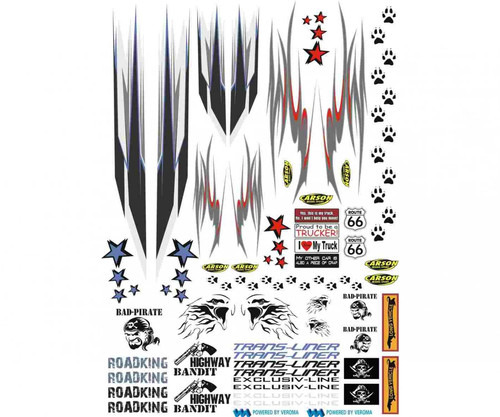 Carson truck sticker sheet - truck,
